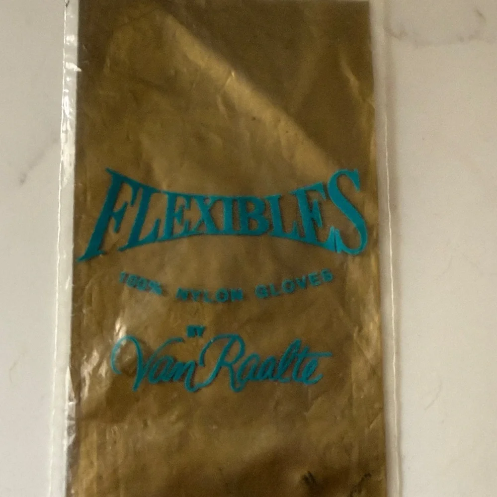 Vintage Van Raalte Black Nylon Gloves
